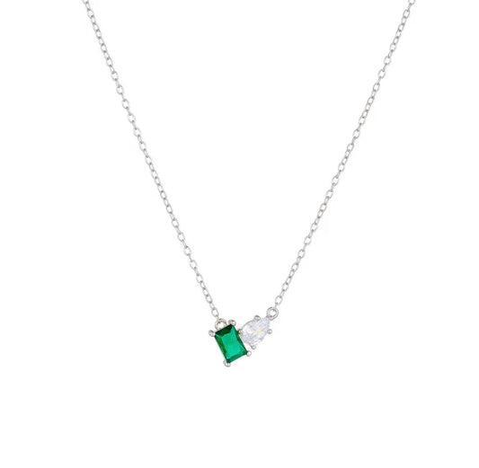 Jade plata necklace