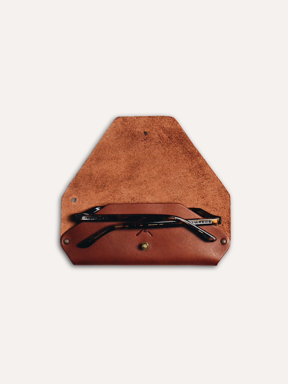 Carey Glasses case - brown