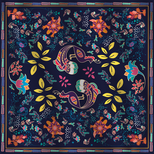 Nuhuts scarf - Tropical 55x55