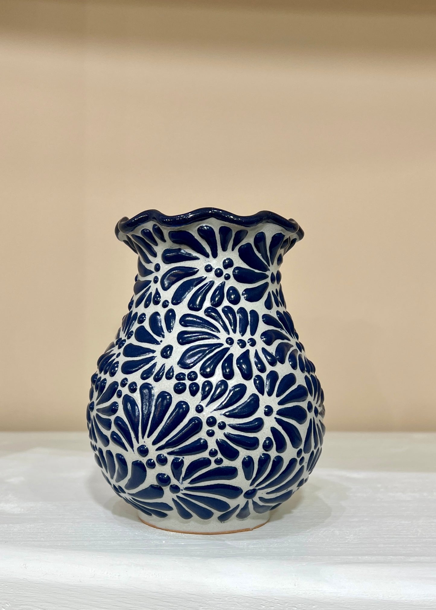 Talavera cobalto vase - unique piece