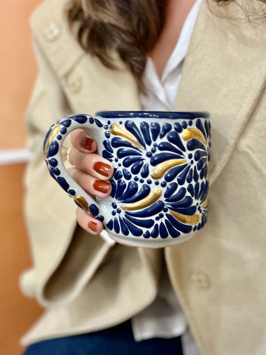 Talavera cobalto mug  (low stock)