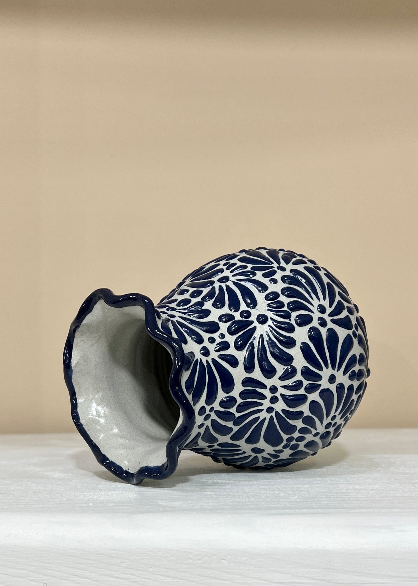 Talavera cobalto vase - unique piece