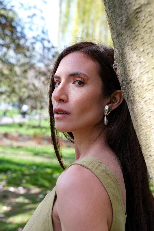 Nopal perla earrings