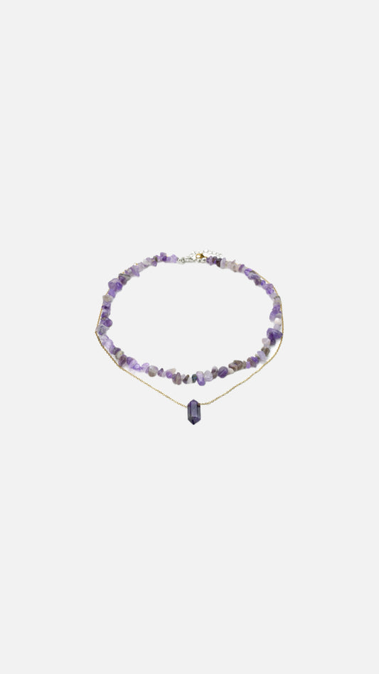 Holbox lilac necklace