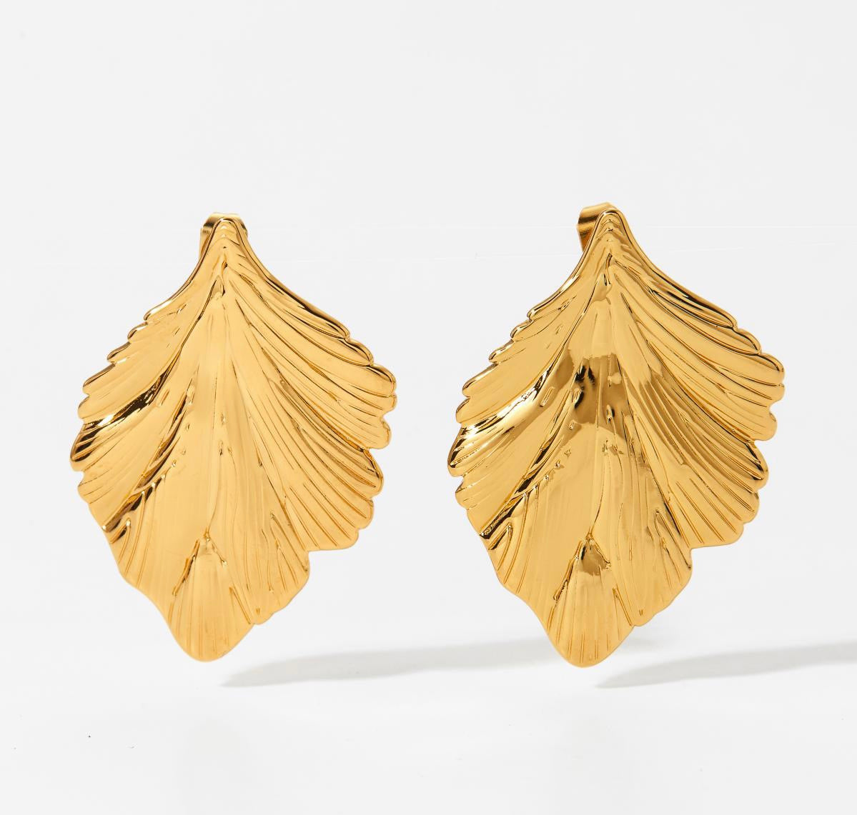 Flora earrings gold l stainless steel