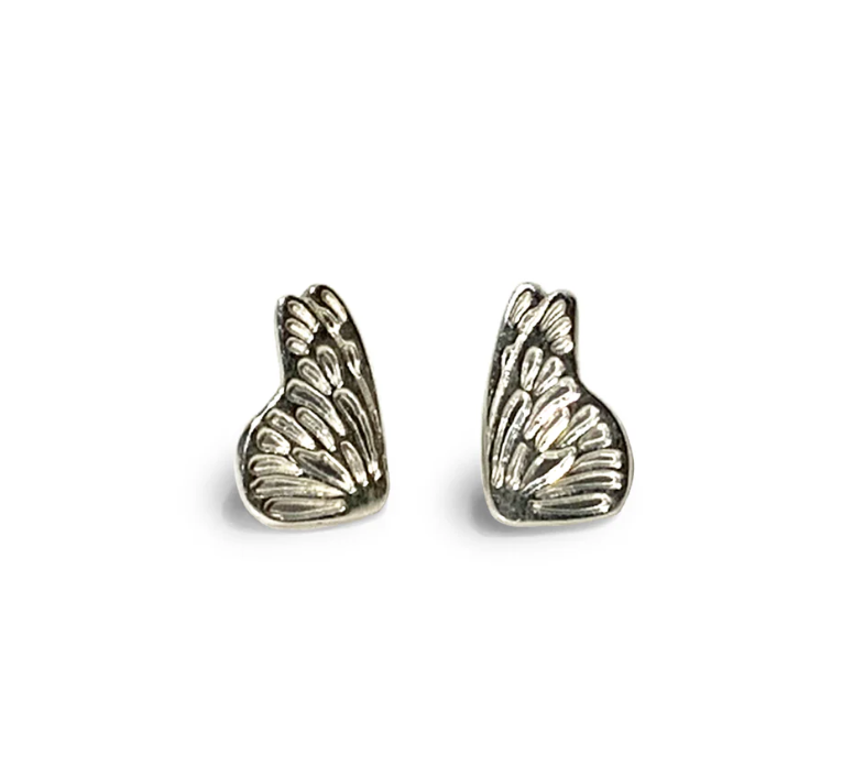Monarca plata earrings