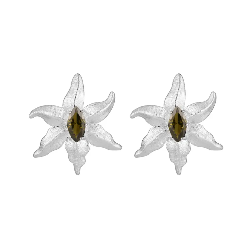 Mariel plata earrings