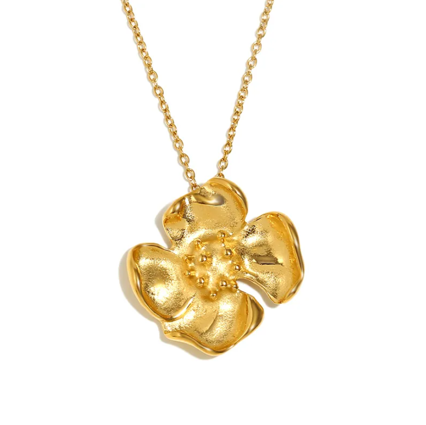Peonia oro necklace