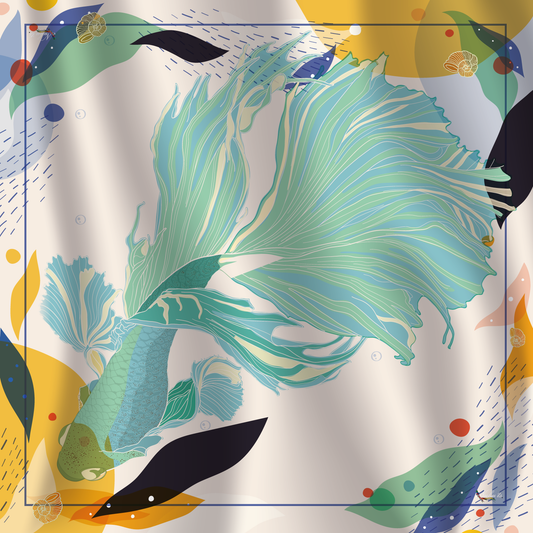 Nuhuts scarf - Pez 90x90